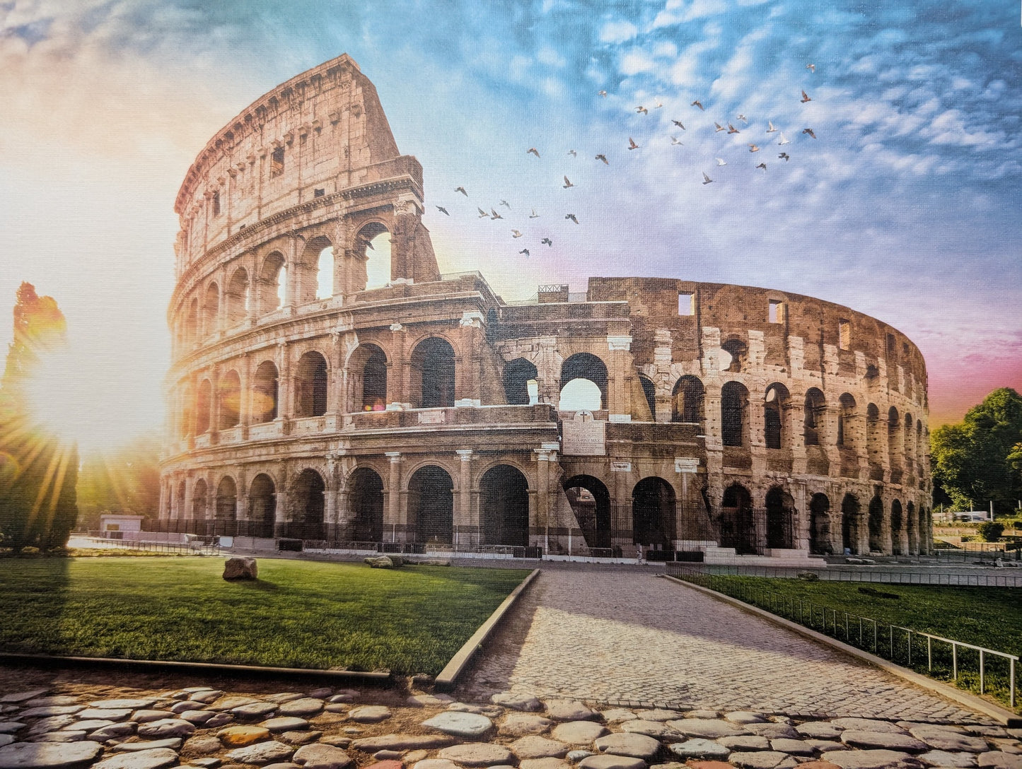 Sun-drenched Colosseum