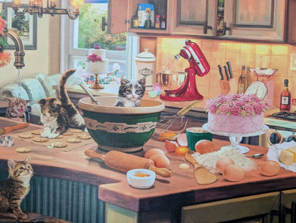 At the kitchen table