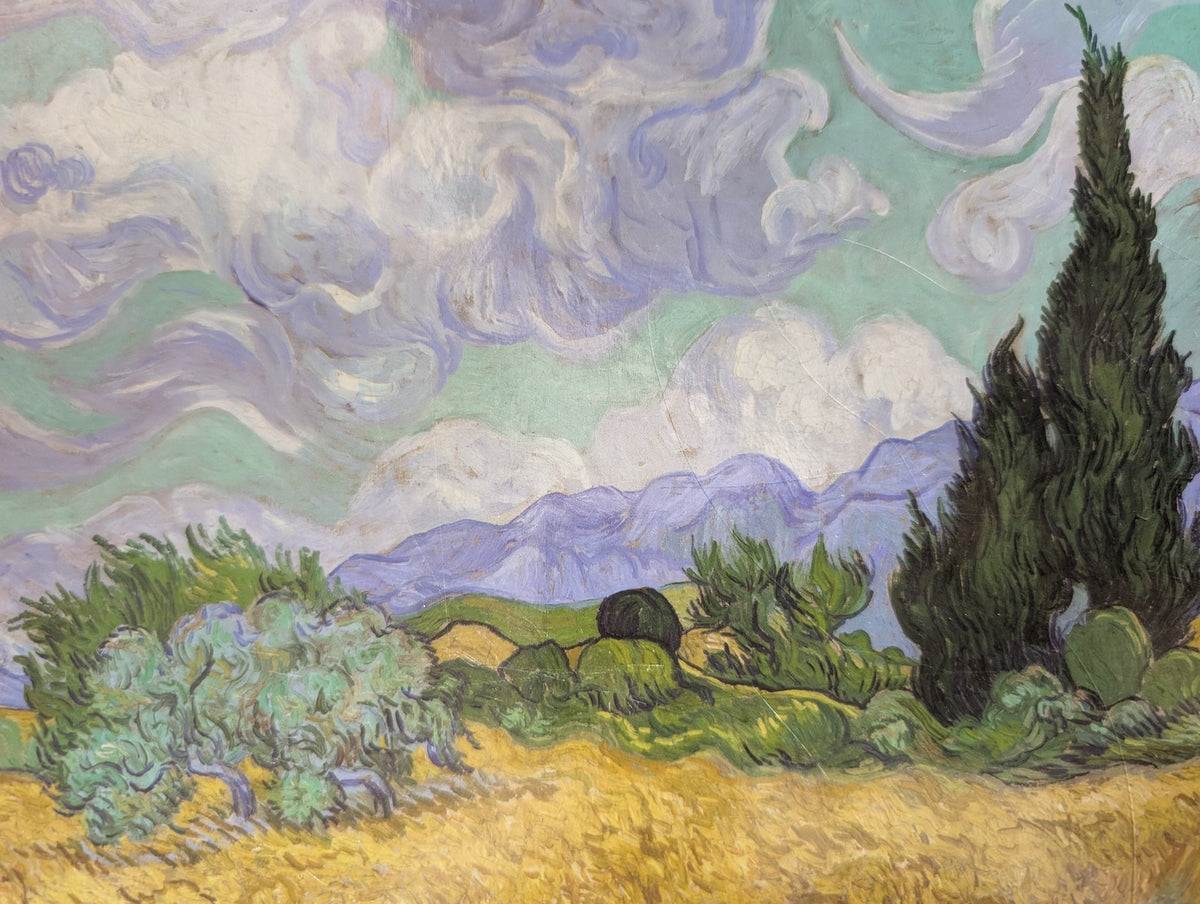 Wheatfield with Cypress, Vincent van Gogh