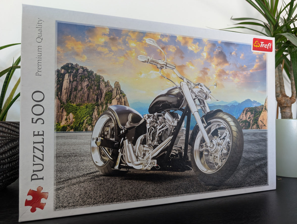 Black motorcycle